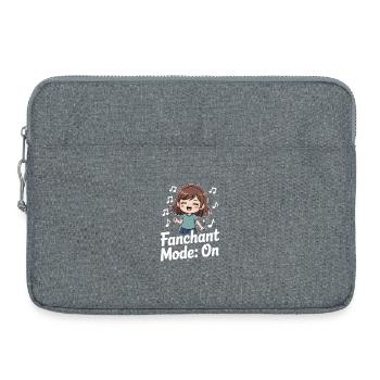 K-Pop Fanchant Corée Musique - Sacoche pour ordinateur portable 15 pouces - gris chiné - Devant