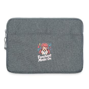 K-Pop Fanchant Corée Musique - Sacoche pour ordinateur portable 15 pouces - gris chiné - Devant