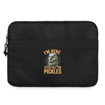 Gurken Im Here To Eat All The Pickles - Laptoptasche 15" - Schwarz - Vorne