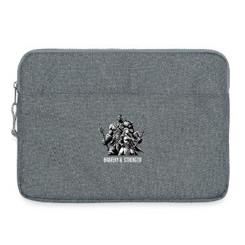 Bravery & Strength Gamer Hoodie Ork Gaming T-Shirt - Laptop bag 15" - heather grey - Front