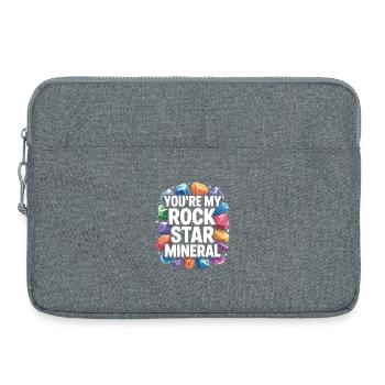 Collecte de roches Rockhound Rock Collector Géologie - Sacoche pour ordinateur portable 15 pouces - gris chiné - Devant