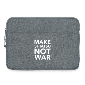 FAITES DU SHIATSU PAS LA GUERRE - Sacoche pour ordinateur portable 15 pouces - gris chiné - Devant