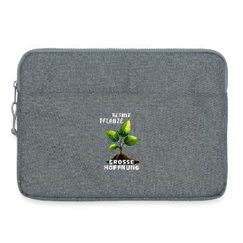 SMALL PLANT, BIG HOPE - Laptop bag 15" - heather grey - Front