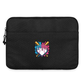 Baseball Home Plate Mit Eiscreme Streuseln - Laptoptasche 15" - Schwarz - Vorne