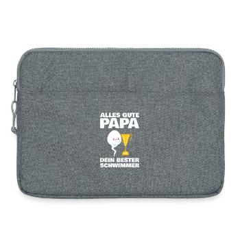 All the best dad wishes you your best swimmer - Laptop bag 15" - heather grey - Front