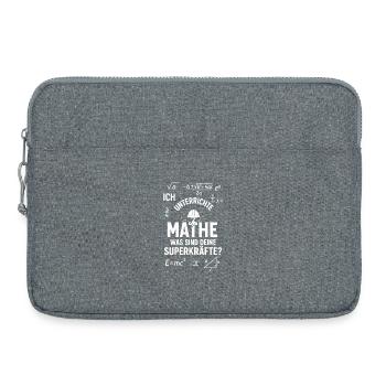 Mathe Superkräfte – Ich Unterrichte Lehrer - Laptoptasche 15" - Grau meliert - Vorne