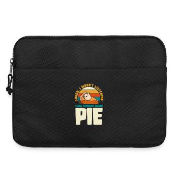 Pie Thinker Meme: I Think of Cake - Laptop bag 15" - black - Front