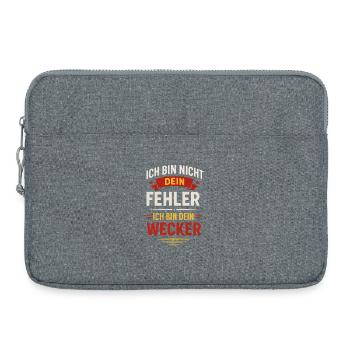 Je ne suis pas de ta faute, je suis ton réveil - Sacoche pour ordinateur portable 15 pouces - gris chiné - Devant