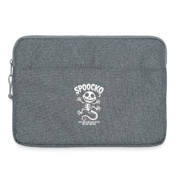 Spooky Skeleton Halloween - Laptoptasche 15" - Grau meliert - Vorne