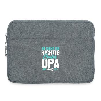 So Sieht Ein Richtig Cooler Opa Aus - Laptoptasche 15" - Grau meliert - Vorne