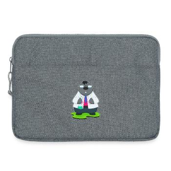Laboratoire de tubes à essai de science taupe - Sacoche pour ordinateur portable 15 pouces - gris chiné - Devant