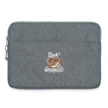 Zack Pretzel Fun Folk Festival in October - Laptop bag 15" - heather grey - Front