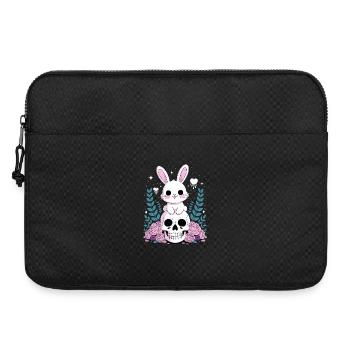 Kawaii Pastel Goth Bunny - Laptop bag 15" - black - Front
