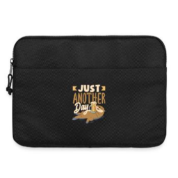 Loutre de mer dessin animé jeu de mots drôle loutre - Sacoche pour ordinateur portable 15 pouces - noir - Devant