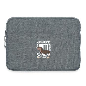 Journée scolaire de dessin animé Sea Otter - Sacoche pour ordinateur portable 15 pouces - gris chiné - Devant