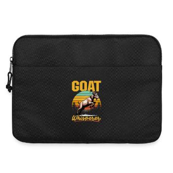 Drôle d’animal de la ferme chèvre - Sacoche pour ordinateur portable 15 pouces - noir - Devant