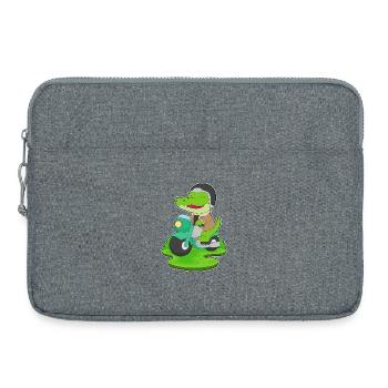 Crocodile Scooter - Laptop bag 15" - heather grey - Front