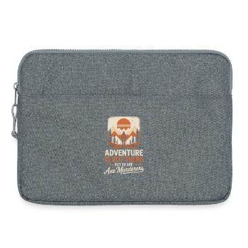 Partez à l’aventure dans une nature sauvage rétro - Sacoche pour ordinateur portable 15 pouces - gris chiné - Devant