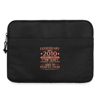 2010 Jahrgang geboren Vintage - 16. Geburtstag - Laptoptasche 15" - Schwarz - Vorne