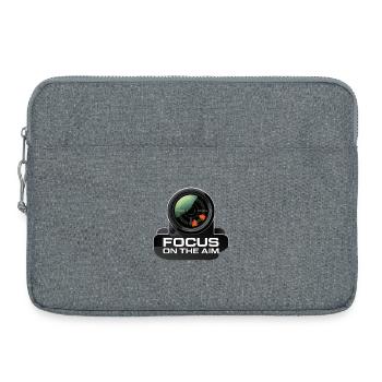Focus On The Aim Lens Graphic - Laptop bag 15" - heather grey - Front
