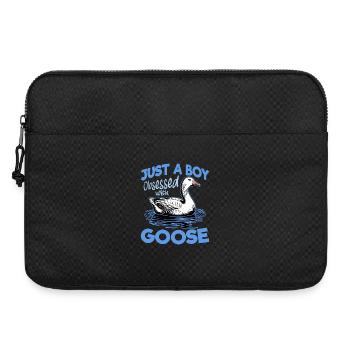 Drôle d’oiseau oie - Sacoche pour ordinateur portable 15 pouces - noir - Devant