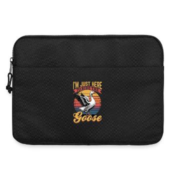Funny Bird Goose - Laptoptasche 15" - Schwarz - Vorne