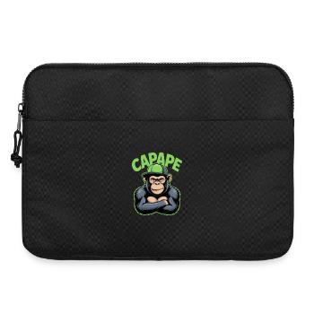 CAPAPE Cooler Affe Mit Cap Urban Style - Laptoptasche 15" - Schwarz - Vorne