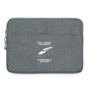 Schnellreise freigeschaltet | Shinkansen Japan - Laptoptasche 15" - Grau meliert - Vorne