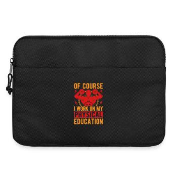 Fitness Fanatics Work On My Physical Education - Laptoptasche 15" - Schwarz - Vorne