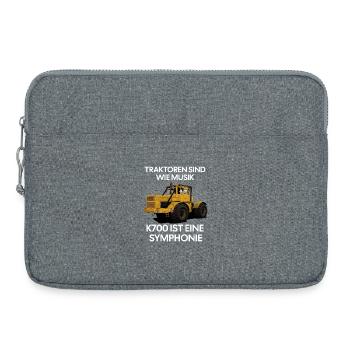 Traktoren Sind Wie Musik Symphonie - K700 - Laptoptasche 15" - Grau meliert - Vorne