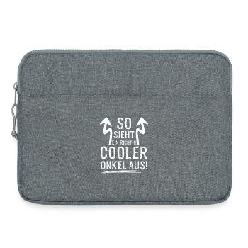 Voici à quoi ressemble un oncle vraiment cool pour un beau-frère - Sacoche pour ordinateur portable 15 pouces - gris chiné - Devant