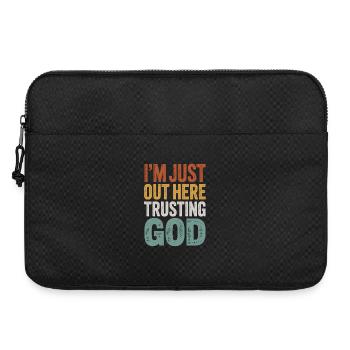 Ich Vertraue Gott Motiv - Laptoptasche 15" - Schwarz - Vorne