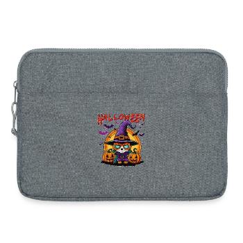 Halloween - Sacoche pour ordinateur portable 15 pouces - gris chiné - Devant