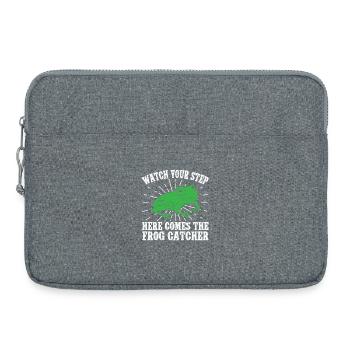 Attrape-grenouilles Surveillez votre grenouille - Sacoche pour ordinateur portable 15 pouces - gris chiné - Devant