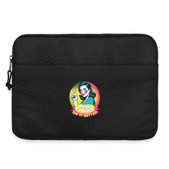 Interprète en langue des signes ASL Poussins ASL - Sacoche pour ordinateur portable 15 pouces - noir - Devant