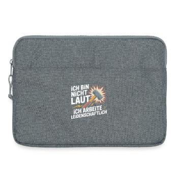 Passion au lieu de bruit – Motif du marteau - Sacoche pour ordinateur portable 15 pouces - gris chiné - Devant