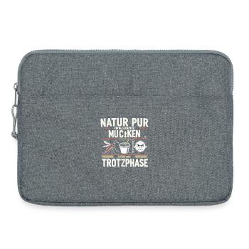 Pure nature mosquito defiance phase - Laptop bag 15" - heather grey - Front