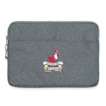 Ich bin der Depp - JGA Team Bräutigam - Laptop bag 15" - heather grey - Front