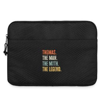 Thomas Man Myth Legend Retro Design Geschenk Name - Laptoptasche 15" - Schwarz - Vorne