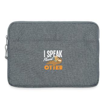 Seeotter Sprechen Fließend Otter - Laptoptasche 15" - Grau meliert - Vorne