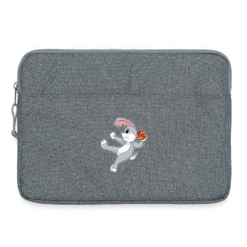 Rabbit Handball Player Handball - Laptop bag 15" - heather grey - Front