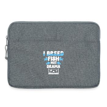 Fischzüchter Fischzucht I Breed Fish Not Drama - Laptoptasche 15" - Grau meliert - Vorne