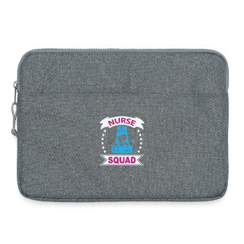 Lustige Krankenschwester Geschenke Krankenpflege Outfits - Laptoptasche 15" - Grau meliert - Vorne