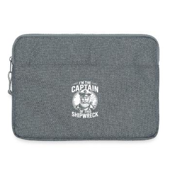 Captain of the shipwreck - Laptop bag 15" - heather grey - Front