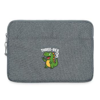 Three-Rex 3 Dinosaur Birthday Party Vibes - Laptoptasche 15" - Grau meliert - Vorne