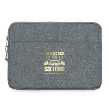Ski Skiing - Sacoche pour ordinateur portable 15 pouces - gris chiné - Devant