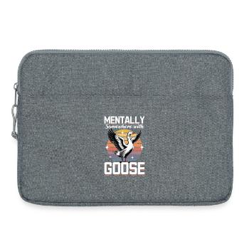 Funny Bird Goose - Laptoptasche 15" - Grau meliert - Vorne