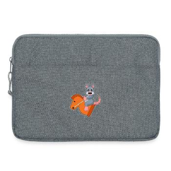 Souris Pièce d’échecs Knight Chess - Sacoche pour ordinateur portable 15 pouces - gris chiné - Devant