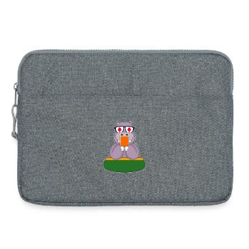 Hippopotamus Poker Jeu de cartes de poker - Sacoche pour ordinateur portable 15 pouces - gris chiné - Devant