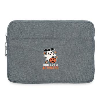 Boo Crew Activated – Süßes Halloween Design - Laptoptasche 15" - Grau meliert - Vorne